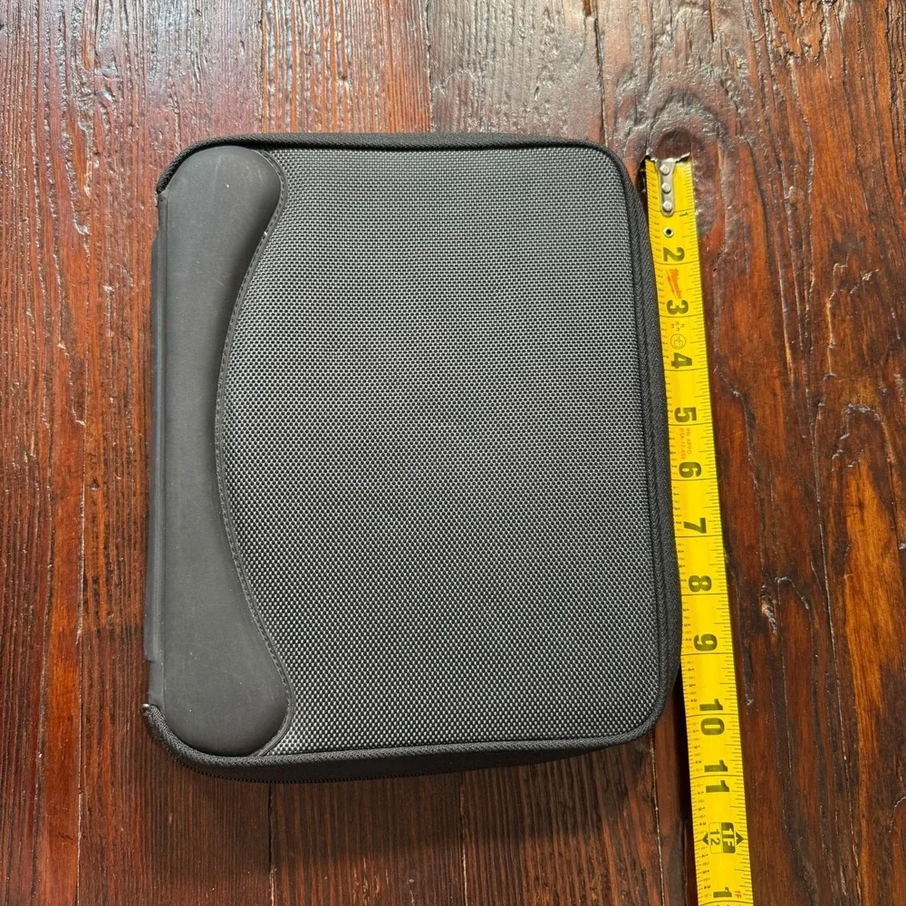 Dayrunner Planner 3 Ring 8x10 Black Zip Around Pockets Organizer Y2K‎